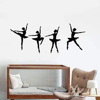Vinyl Wall Decal Ballerinas Dancers Ballet Studio Dancing Stickers Removbale Art Mural For Bedroom Home Living Room Decor L976