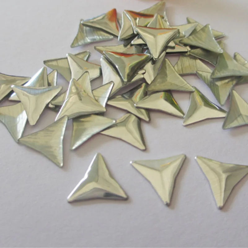 Новые 6*6 мм Серебристые шпильки для горячей фиксации алюминиевые треугольники