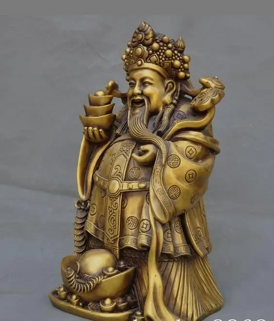 15 &quotКитай латунь yuanbao Монета слиток народное Богатство Бог Jambhala статуя Будды|buddha gold|buddha porcelainbuddha statue thailand |