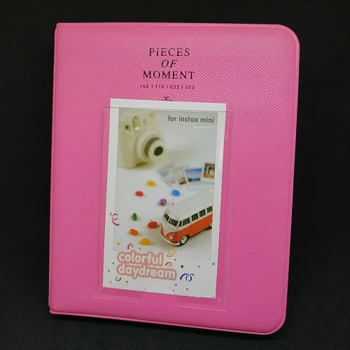 Rose red 64 кармана для Fujifilm Instax Mini Фильм 8 Корея альбом для фотоаппарата Instax Fotografia для Polaroid мгновенный чехол для фотографий в альбоме хранения - Цвет: Rose red