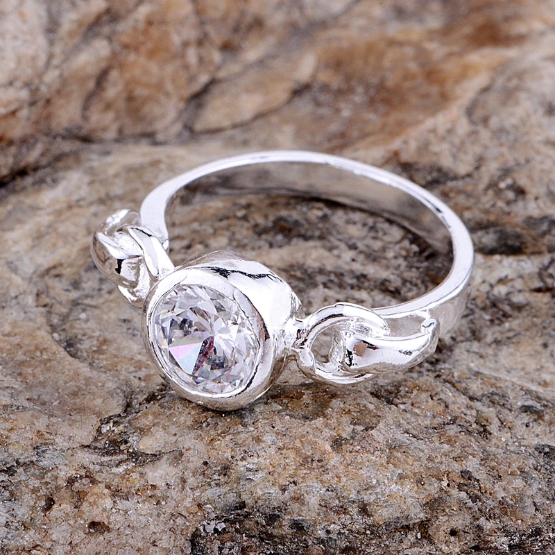 

Wholesale 925 sterling silver ring, 925 silver fashion jewelry, shiny rounded crystal /hdfapuma gqsaphza LQ-R042