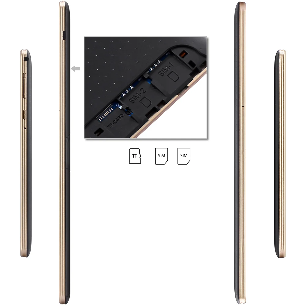 BDF 10 дюймов четырехъядерный Android 7,0 Dual SIM 3G сетевой фаблет 4 Гб+ 32 ГБ ips HD экран планшет