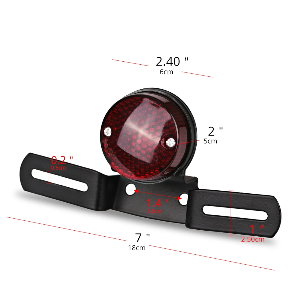 Задний стоп сигнал для мотоцикла 12 В задний Красный Chopper Bobber Harley|motorcycle rear|light led