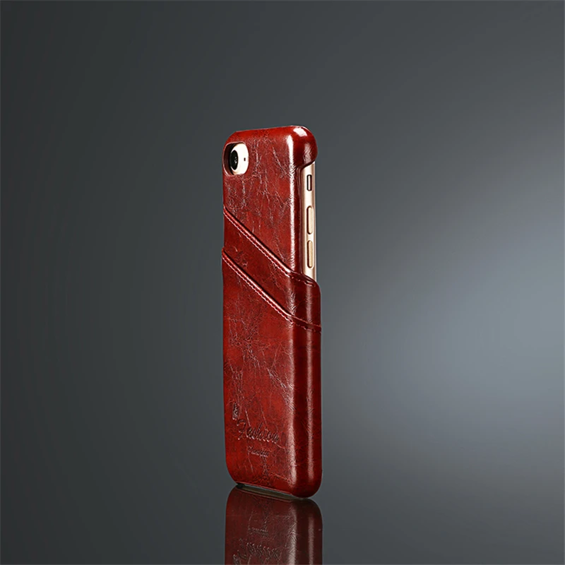 Роскошные искусственная кожа Crazy Horse чехол для Apple iPhone 7/7 Plus 8 8 плюс крышка ультра тонкий высокое качество Акционная распродажа