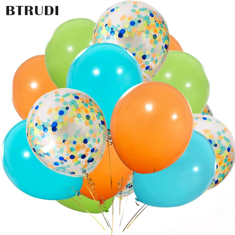 BTRUDI 20 шт. 12 дюймовый оранжевый светильник синие фруктовые зеленые латексные