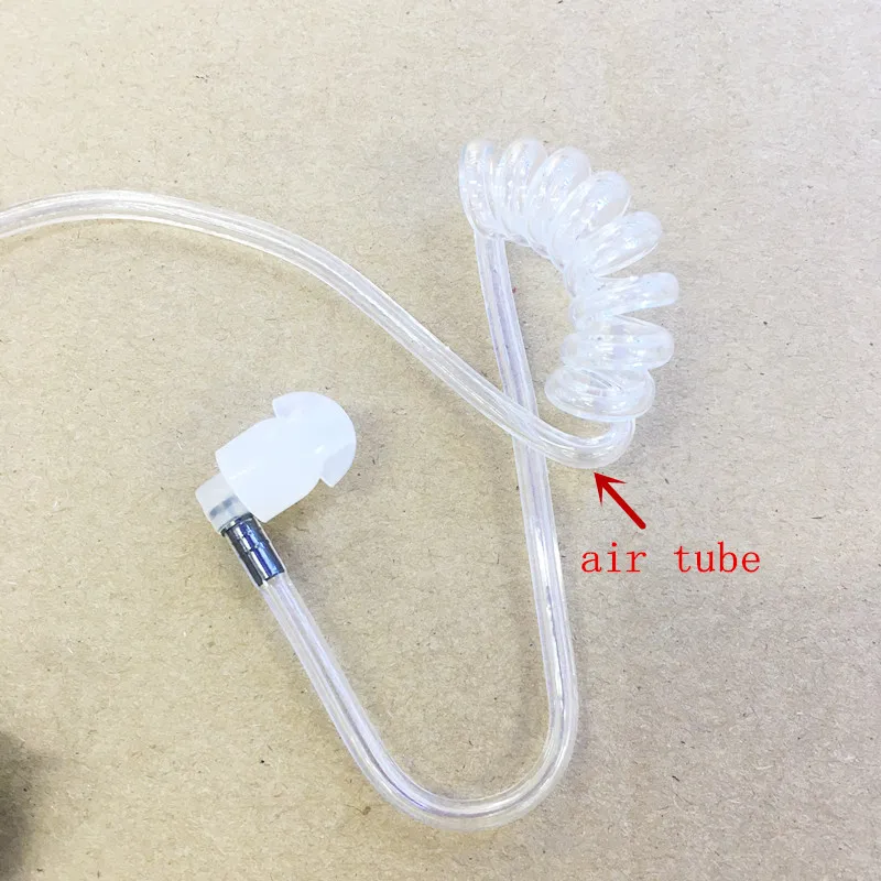 Черная длинная воздушная трубка PTT с разъемом M 2-контактные наушники для motorola cp040