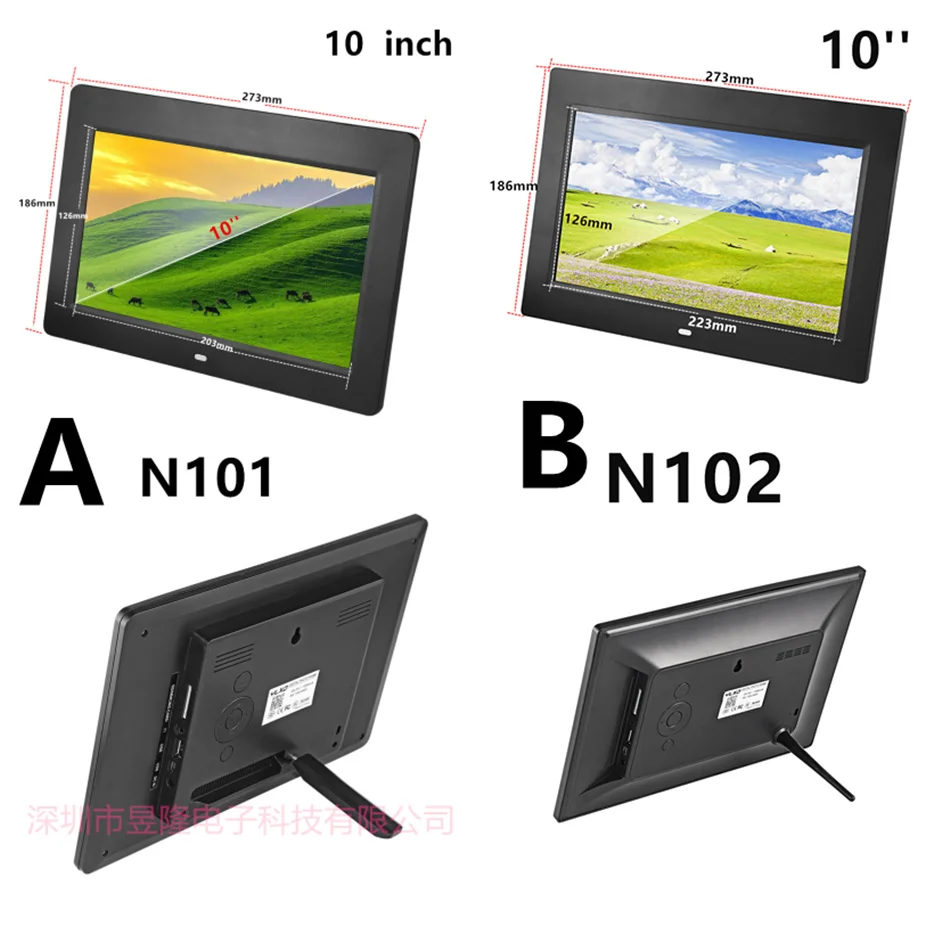 10 дюймовый светодиодный Подсветка HD 1280*800 Полный Функция цифровая фоторамка электронный альбом Цифровой Фото Музыка Видео