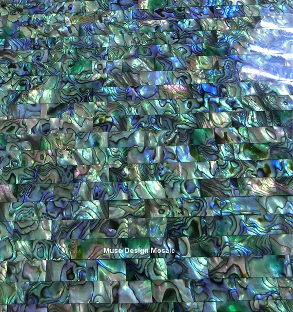 Новая Зеландия Abalone Paua перламутровая ракушка мозаичная плитка для дома отеля