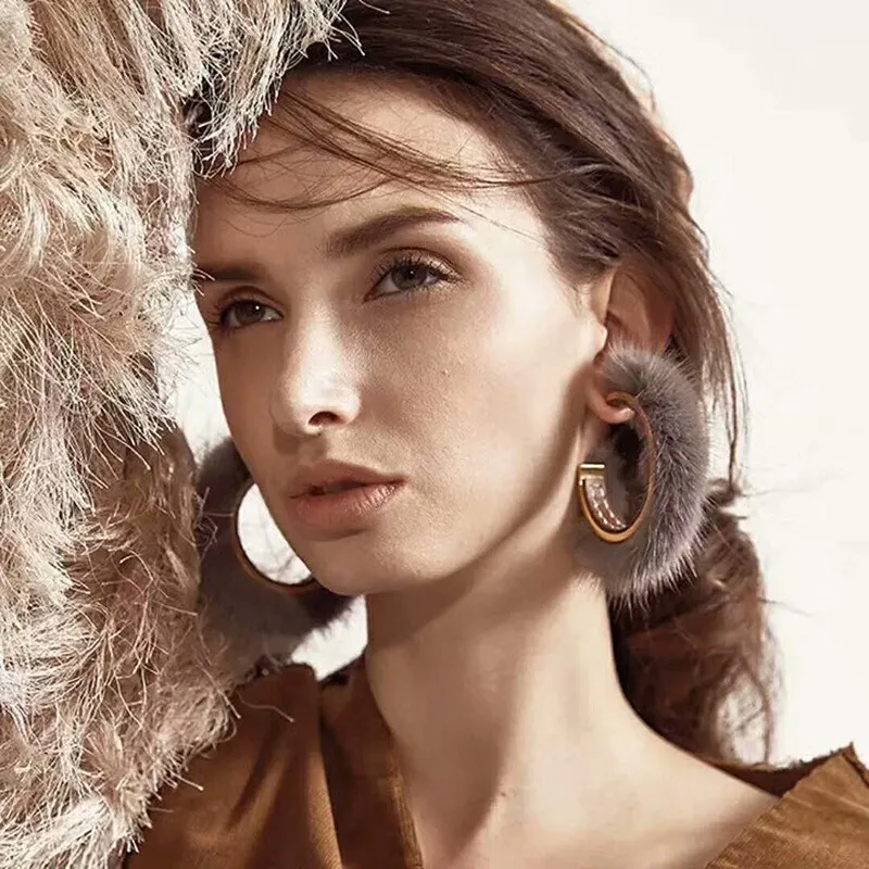 Новинка 2017 года модные женские туфли норки круглый Горячие Висячие серьги себе