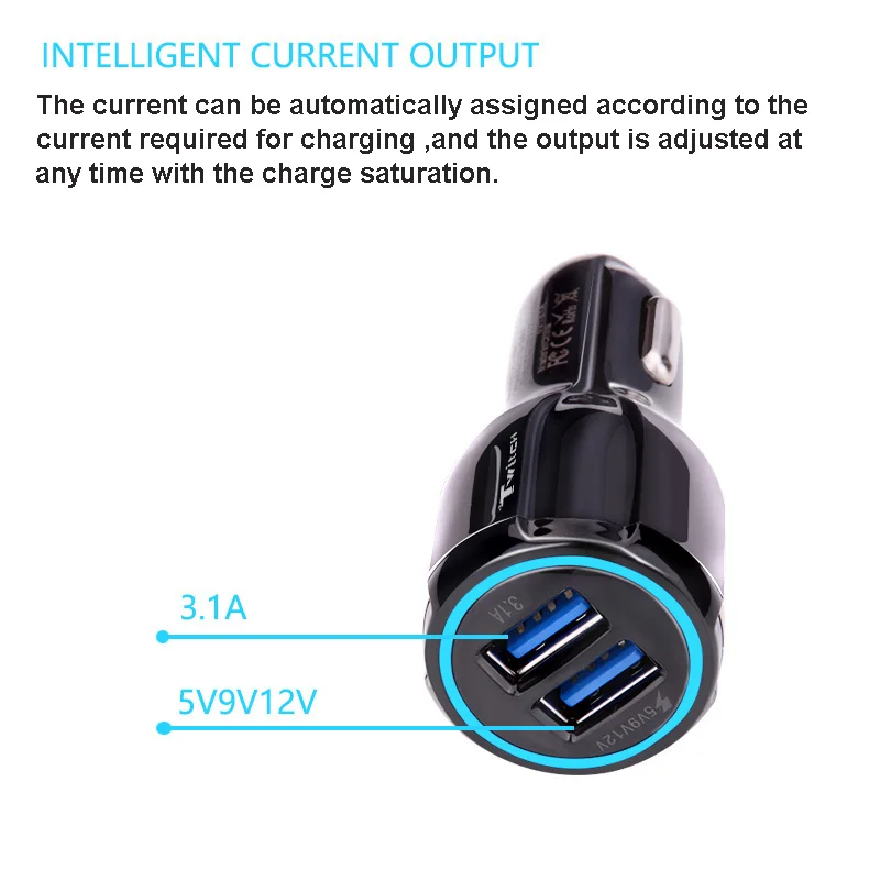Быстрая зарядка 3 0 2 порта быстрая адаптация автомобильное зарядное устройство