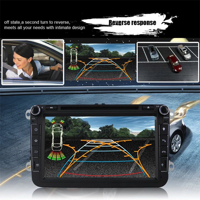 Eunavi 2 Din 8 ''автомобильный DVD плеер радио для VW Passat CC Polo GOLF 5 6 блок EOS T5 Sharan Jetta Tiguan gps навигации USB SWC