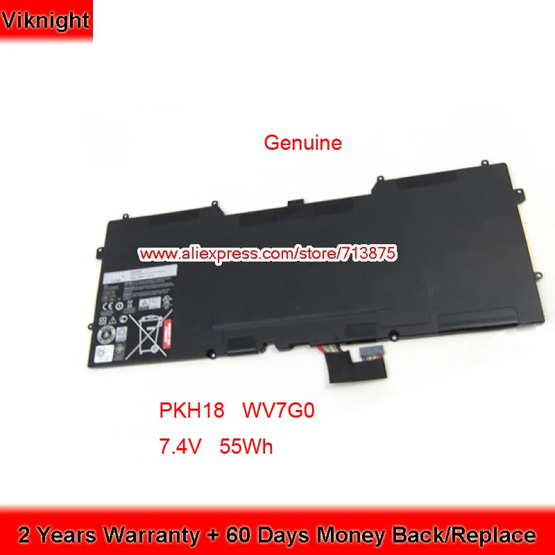 Оригинальный аккумулятор 7 4 В 55 Вт/ч 6 ячеек C4K9V PKH18 для Dell XPS13 9333 Ultrabook Y9N00 0PKH18|battery for