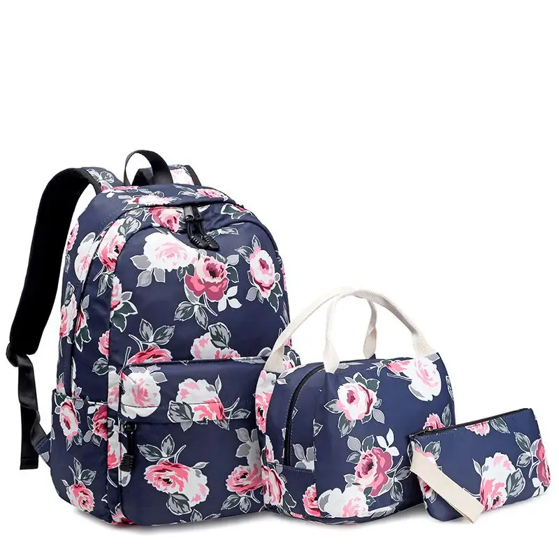 Высококачественный студенческий Детский Школьный Рюкзак Bookbag 3 шт./компл.