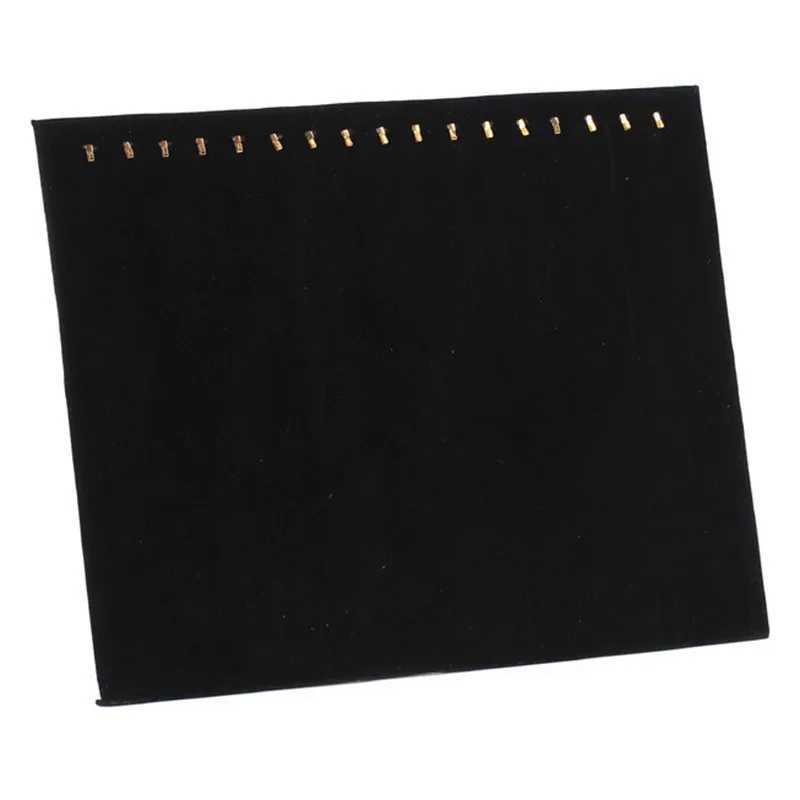 Черный 17 Крюк ожерелье ювелирных изделий лоток Дисплей Органайзер (17 дисплей) |