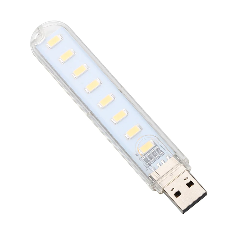 Светодиодный мини светильник kebidumei 5 В USB 3/8 светодиодов настольная лампа для