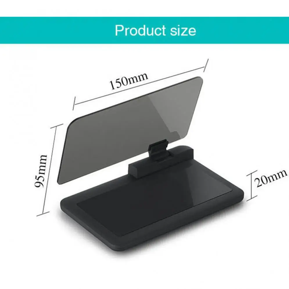 150 x 95 20mm Universal Durable HD Reflection Smartphone Navigation Head Up Display Holder for 6 inch Phone &amp HUD | Автомобили и
