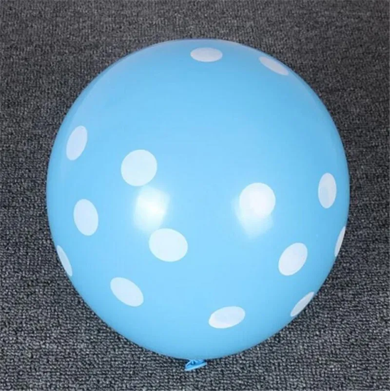 light blue 24 шт божья коровка черный красный горошек латексные шары globos Микки Минни вечерние подарки на день рождения воздушные шары Свадебный декор - Цвет: light blue