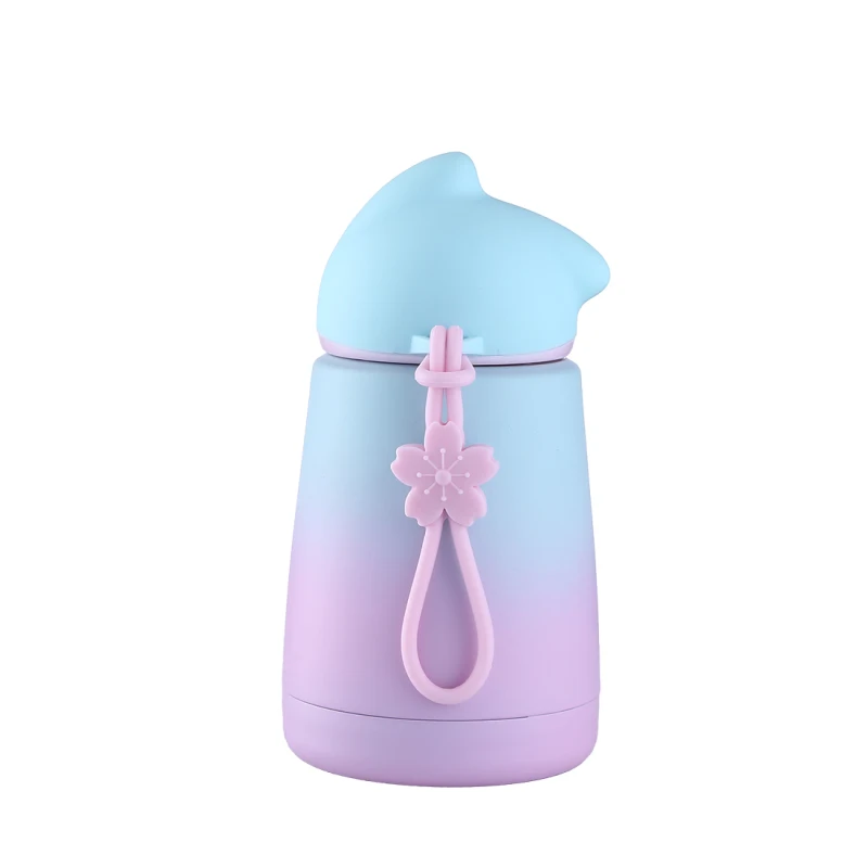 Мини термос из нержавеющей стали кружка кошка термоизолированная бутылка