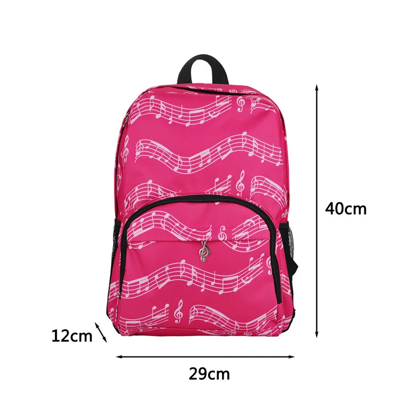 20 35L Music Bag Oxford Cloth Symbol Score Piano Keyboard Stave Version Musical Notation Sheet Backpack|sheet music bag|backpacking backpackbackpack