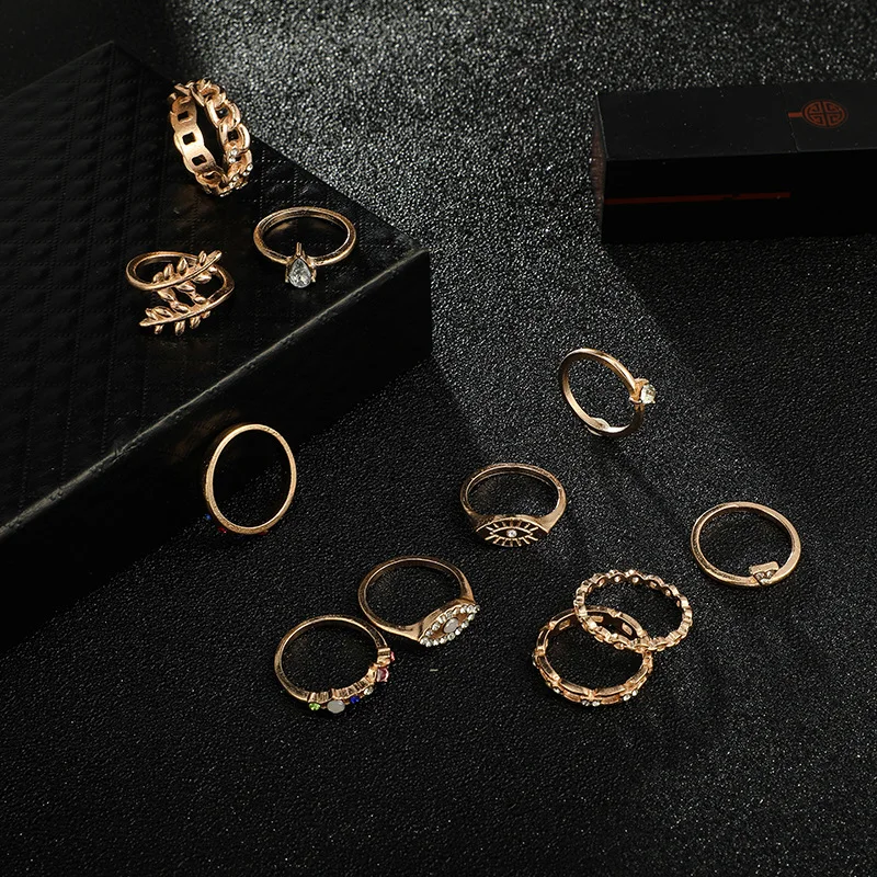 11 шт./компл. простой дизайн милая цепочка с листьями дерева треугольные глаза