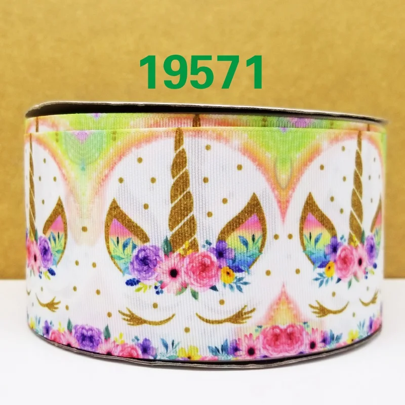 Бесплатная доставка 50 ярдов мультфильм печатных grosgrain ленты 19570 | Дом и сад