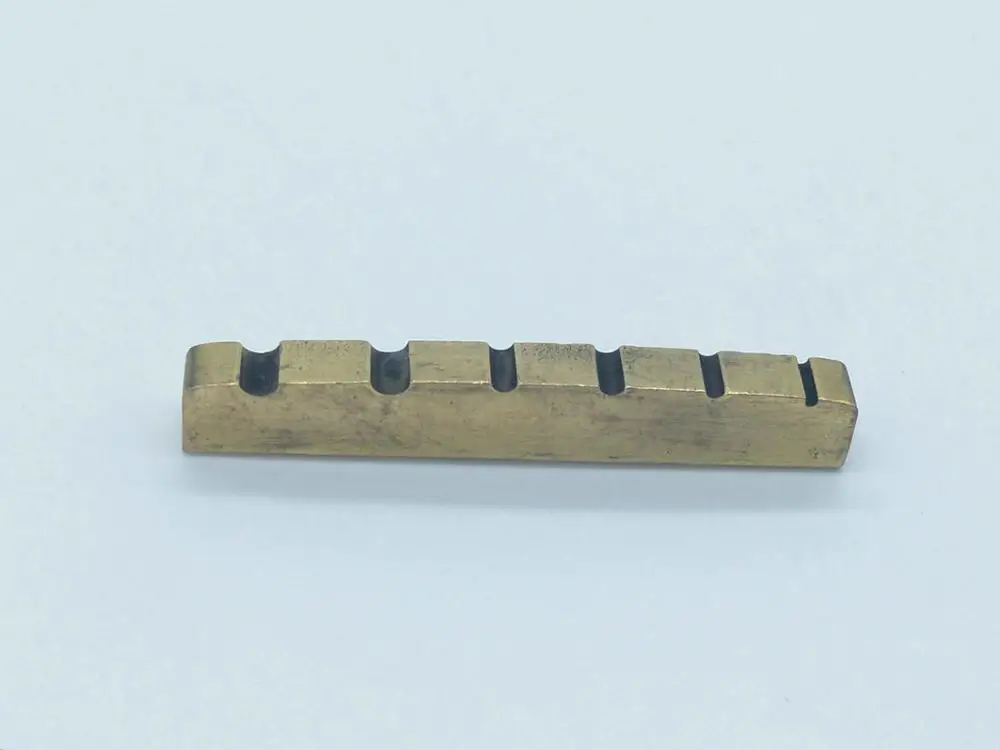 6 Strings Bass Nut Гитара/бас гайка медный материал, гитарные части - Цвет: 6 Strings Bass Nut