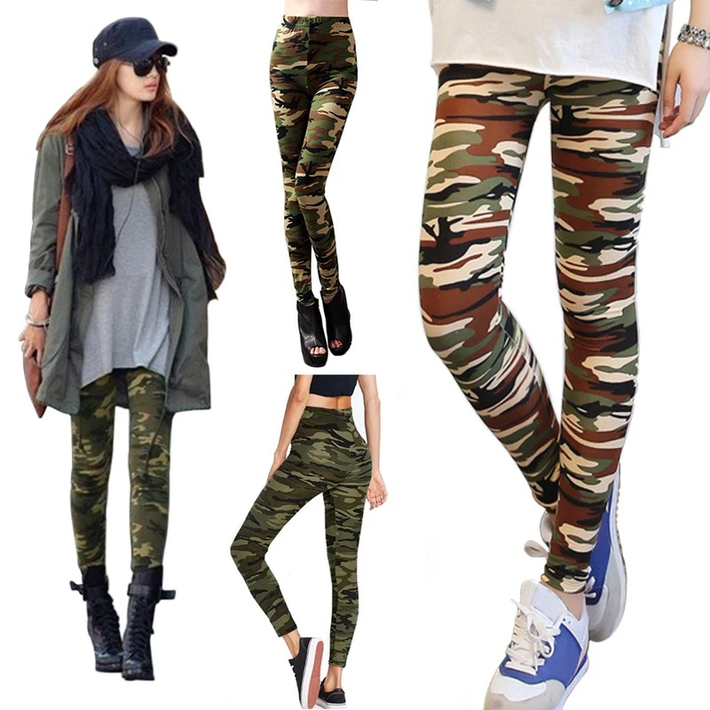 Новинка 2020 камуфляжные женские леггинсы с принтом модный дизайн повседневные
