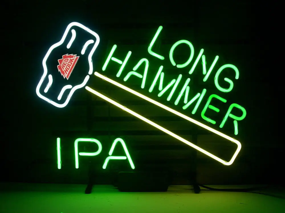 HOT NEW REDHOOK LONG HAMMER IPA BEER REAL NEON LIGHT BAR PUB SIGN17&quot*14 | Лампы и освещение