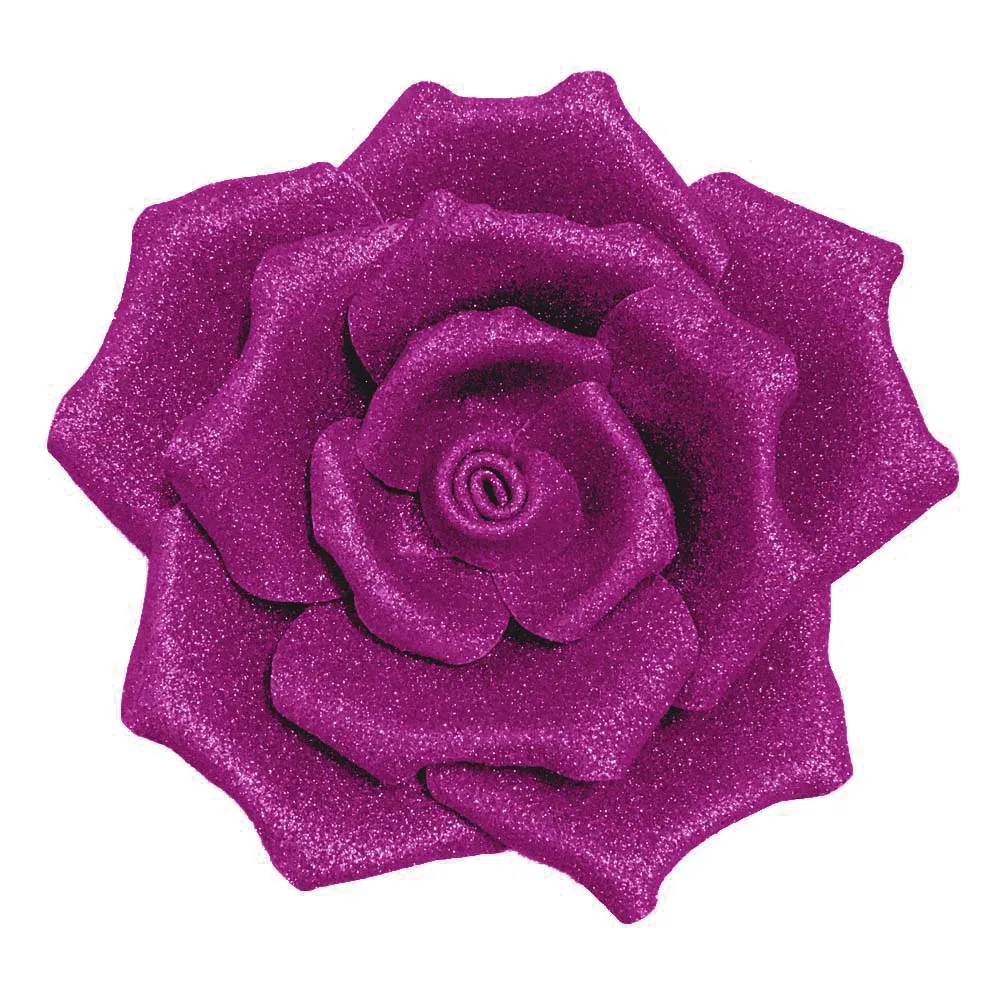 Rose Гигантский блеск пены цветок для свадьбы большой для мероприятий, вечеринок, свадьбы фон цветочное украшение для стены - Цвет: Rose