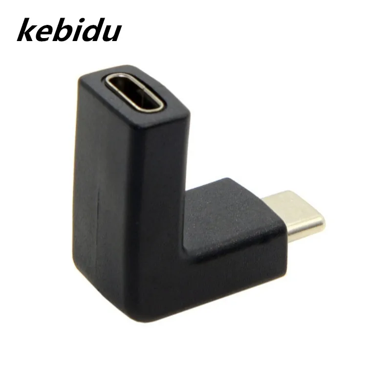 Kebidu новый дизайн локтя тип C 3 1 фотоадаптер 10 Гбит/с 90 градусов прямоугольный Type c