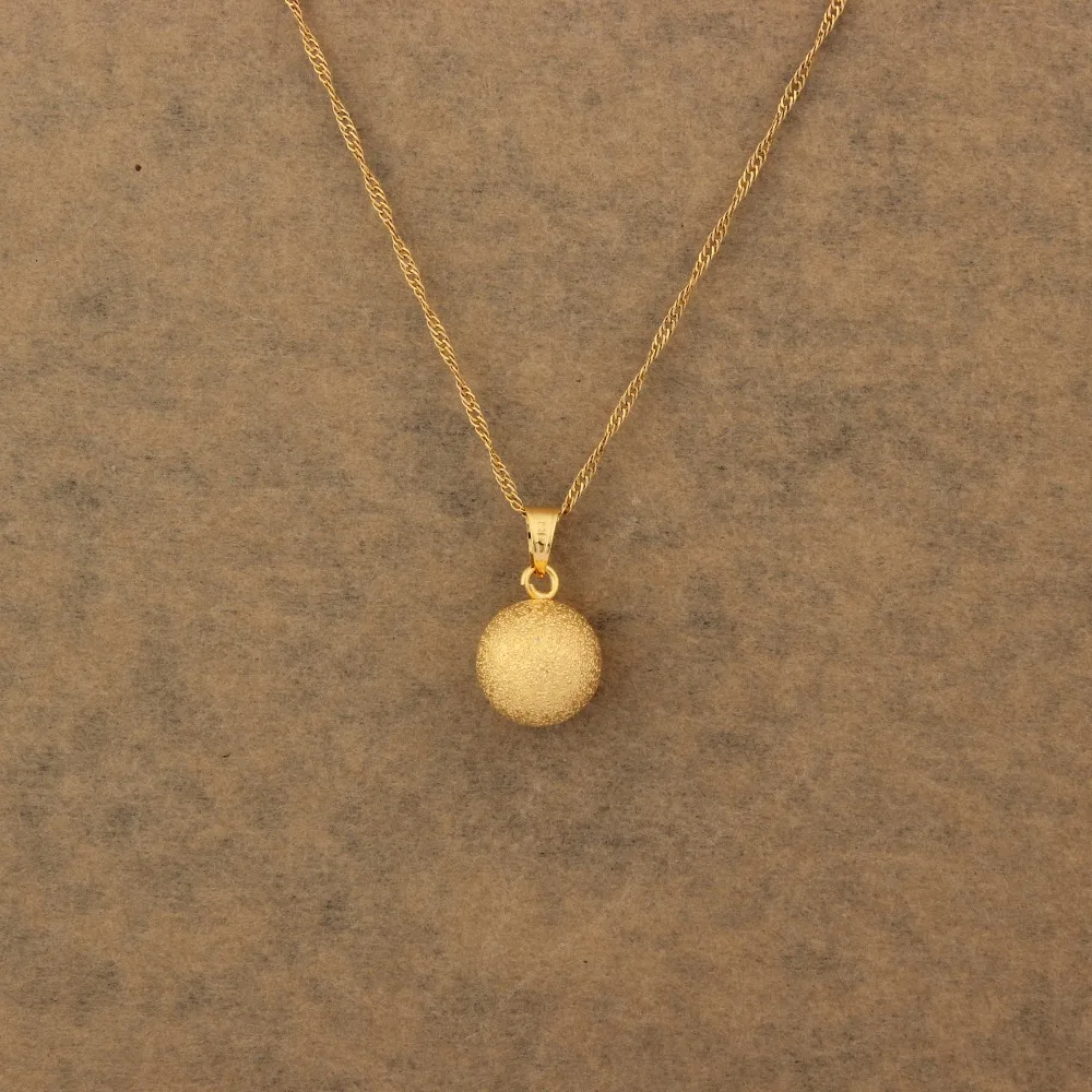 Новое поступление Большая Золотая подвеска в форме шара для женщин Женский