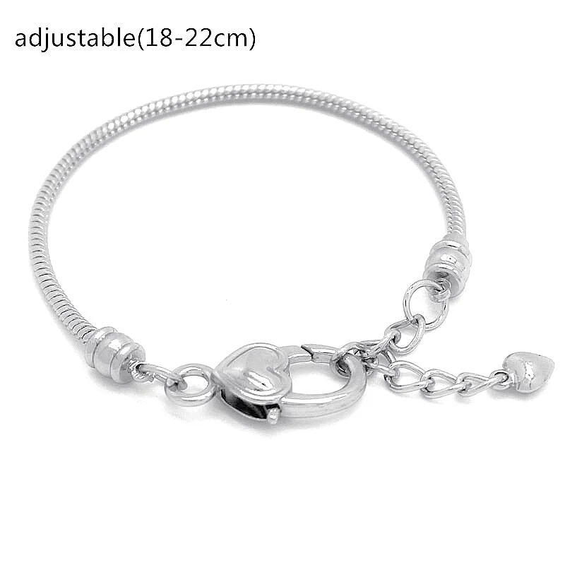 Подарок на браслет для женщин Европейский с серебряным покрытием и цепочке со