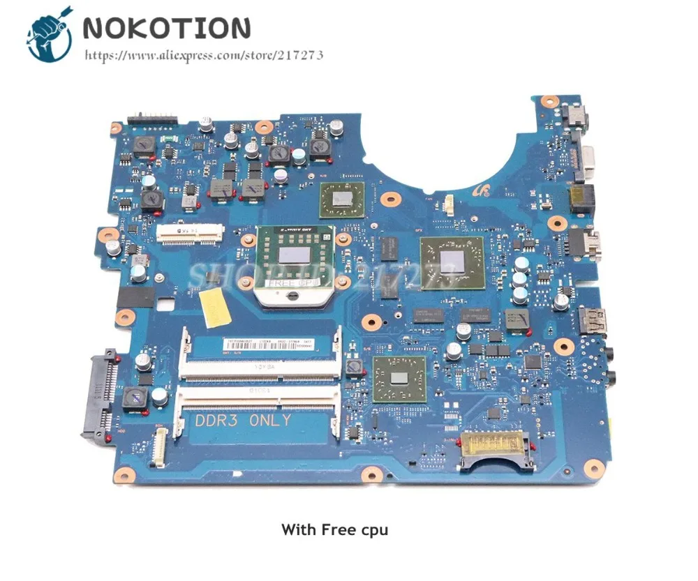 NOKOTION материнская плата для ноутбука Samsung R525 DDR3 HD6600M 1 гб бесплатные цп с