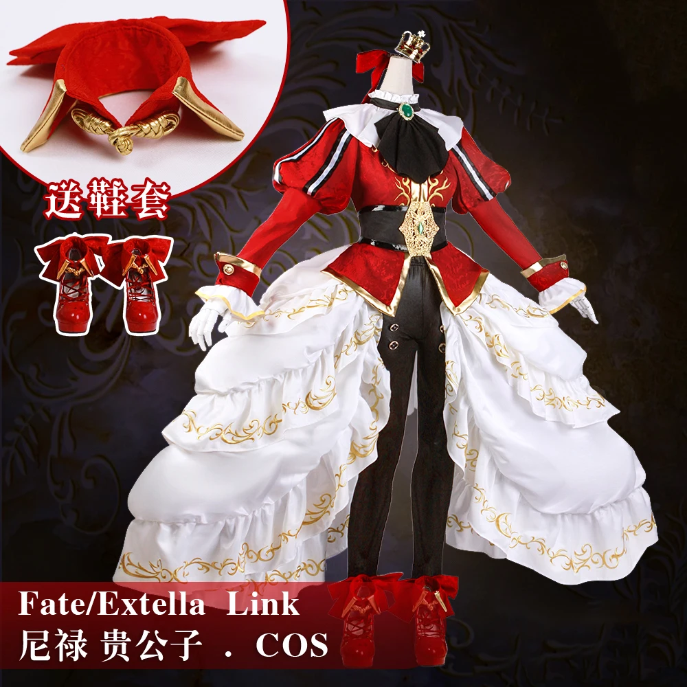 Аниме! Fate/EXTELLA LINK Nero Princes император великолепный дворец Готическая униформа