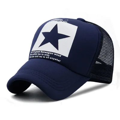 Взрослых Trucker Кепки Для мужчин и Для женщин хип-хоп панк-рок Snapback Шапки мужские летние Зонт Mesh Бейсбол шляпа 20 Цвета - Цвет: A44