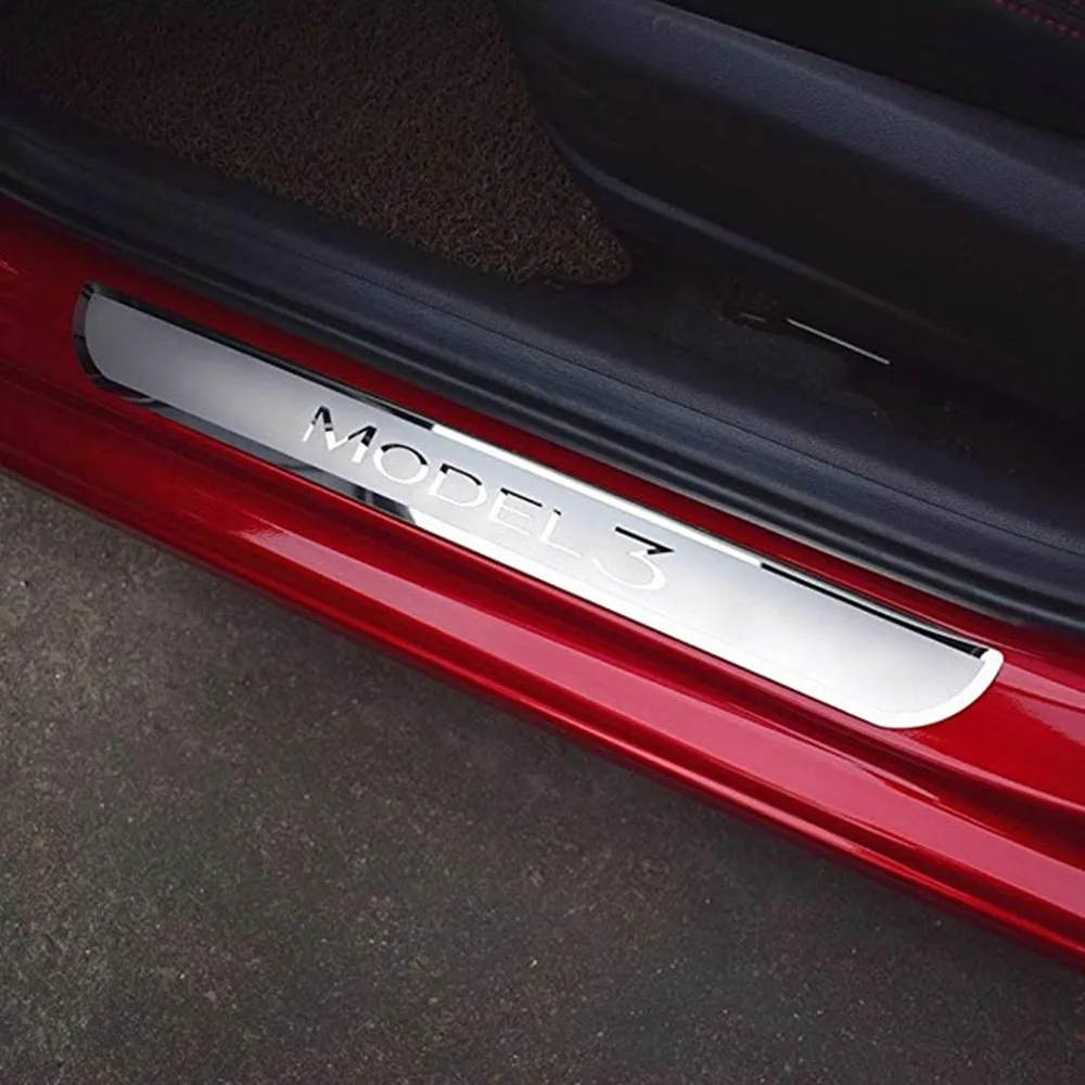 Новая модель 3 дверь задняя наклейка для порога покрытие автомобиля