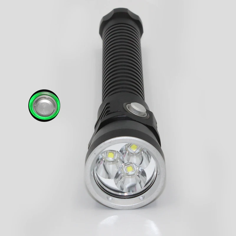 Профессиональсветильник вспышка для дайвинга XM-L2 лм 3x100 М Водонепроницаемая