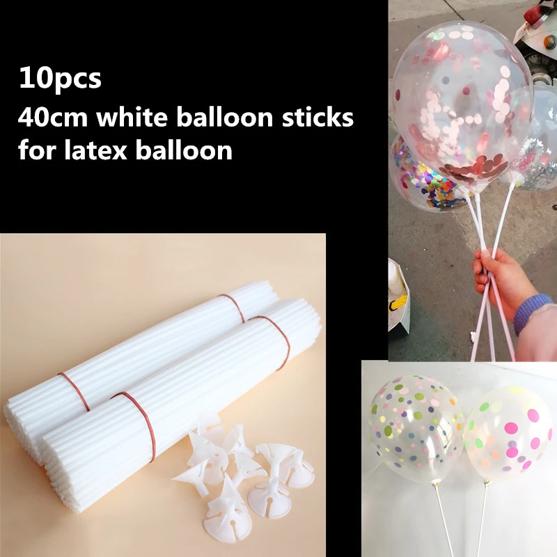 latexballoonstick 7/11 пробки держатель воздушных шаров колонна-подставка прозрачный пластиковый шар палочка День Рождения украшения Детские свадебные шары Декор сувениры - Color: latexballoonstick