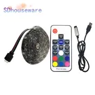 Светодиодная лента DC5V, 5050, RGB, RGBW, белая, 50 см, 1 м, 2 м, фоновое освещение для телевизора, гибкая светодиодная лента, клейкая лента IP20IP65, водонепроницаемая