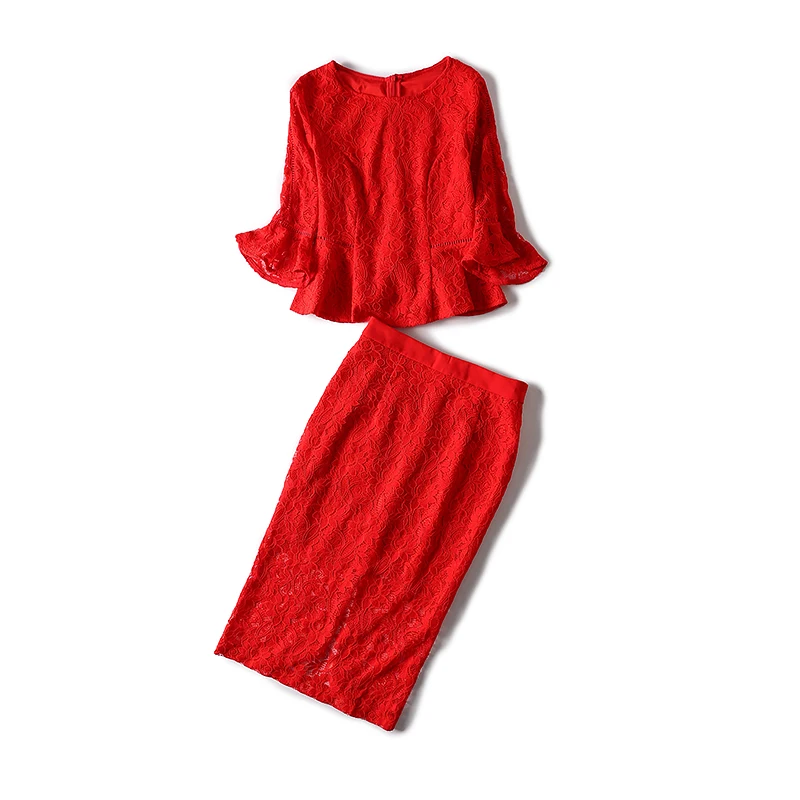 Весна осень взлетно посадочной полосы дизайнер женщины комплект одежды желтый