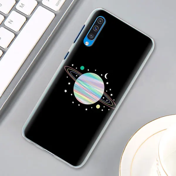 Space Love солнце и луна звезда рисунок чехол КРЫШКА ДЛЯ samsung Galaxy A30 A40 A50 A70 A6 A8 плюс A7 A9 M30 чехол для телефона Coque - Цвет: 07