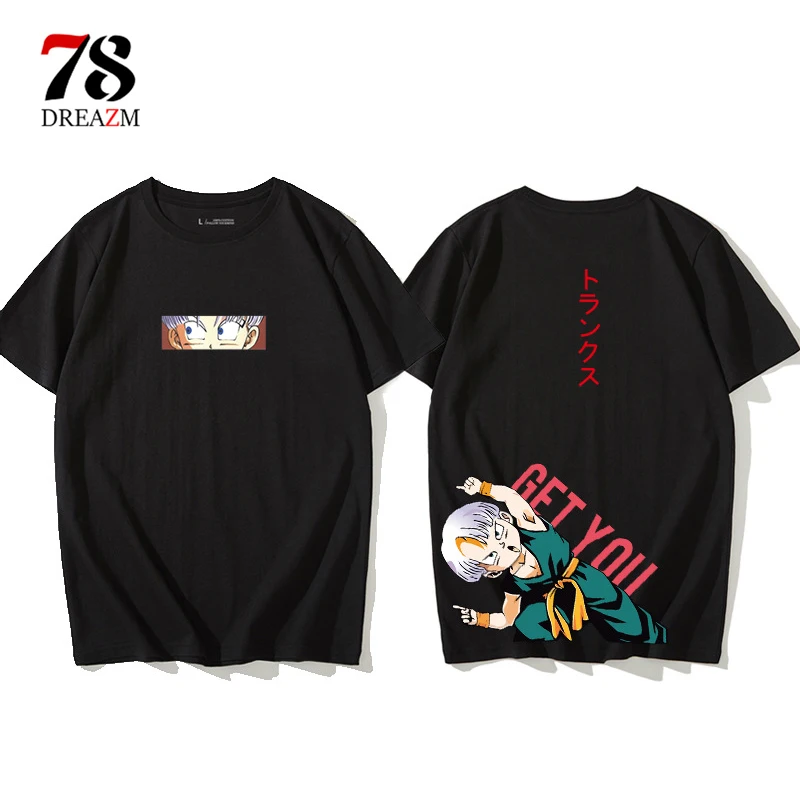 black1 Dragon Ball футболка гоку пара топ тройник вегета мужчины/женщины наруто лучший друг футболка Dragon Ball Z футболка dbz Son аниме - Цвет: black1