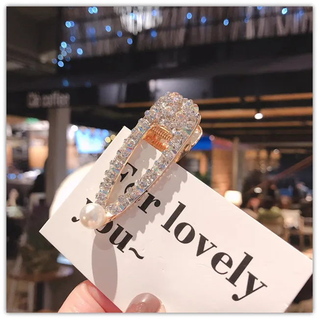 12 типов модная Роскошная полная темпераментная заколка для волос с кристаллами для элегантных женщин с грушевой Заколкой заколка для волос аксессуары для волос