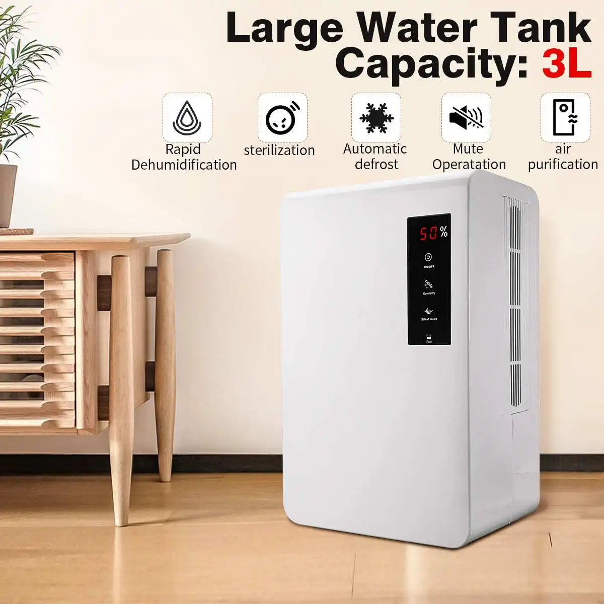 AX3 3L 150 Вт влагопоглотитель домашний бесшумный подвал для спальни дома кухни