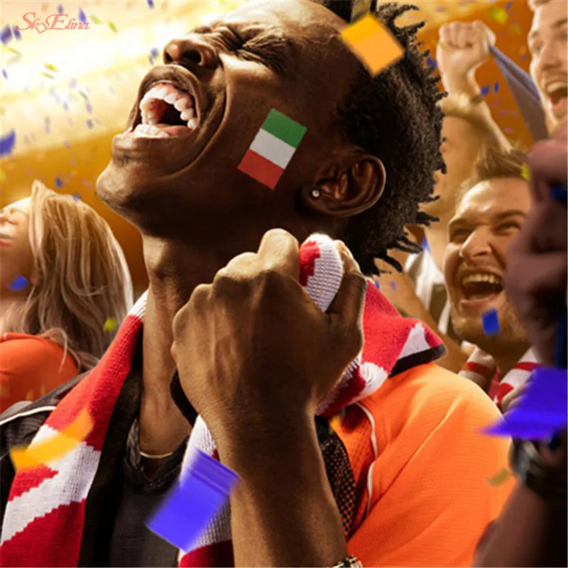 10 шт. русские 2018 World Cup национальные татуировки-наклейки с флагами футбольная игра