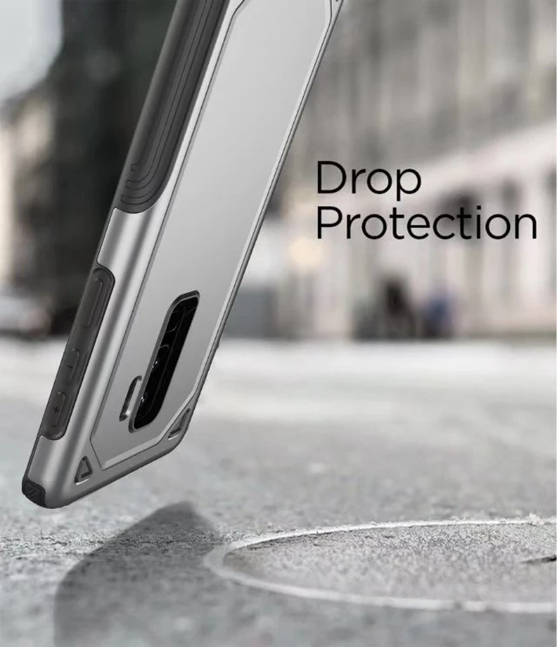 Противоударный чехол для Samsung Galaxy A6 A8 Plus 2018 армированный гибридный жесткий из ТПУ