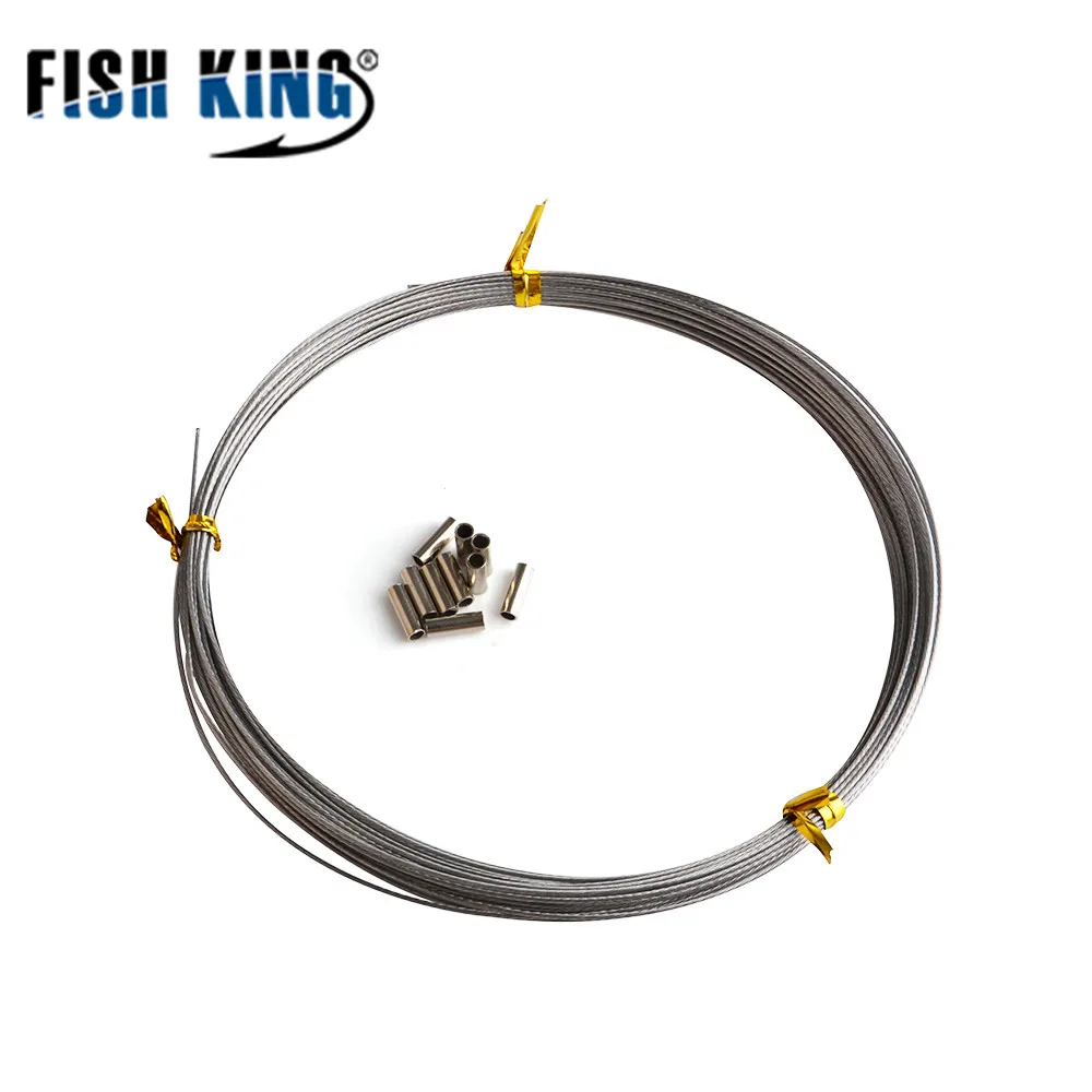 FISH KING 10 м 60LB-120LB проволока с нейлоновым покрытием рыболовная леска стальные