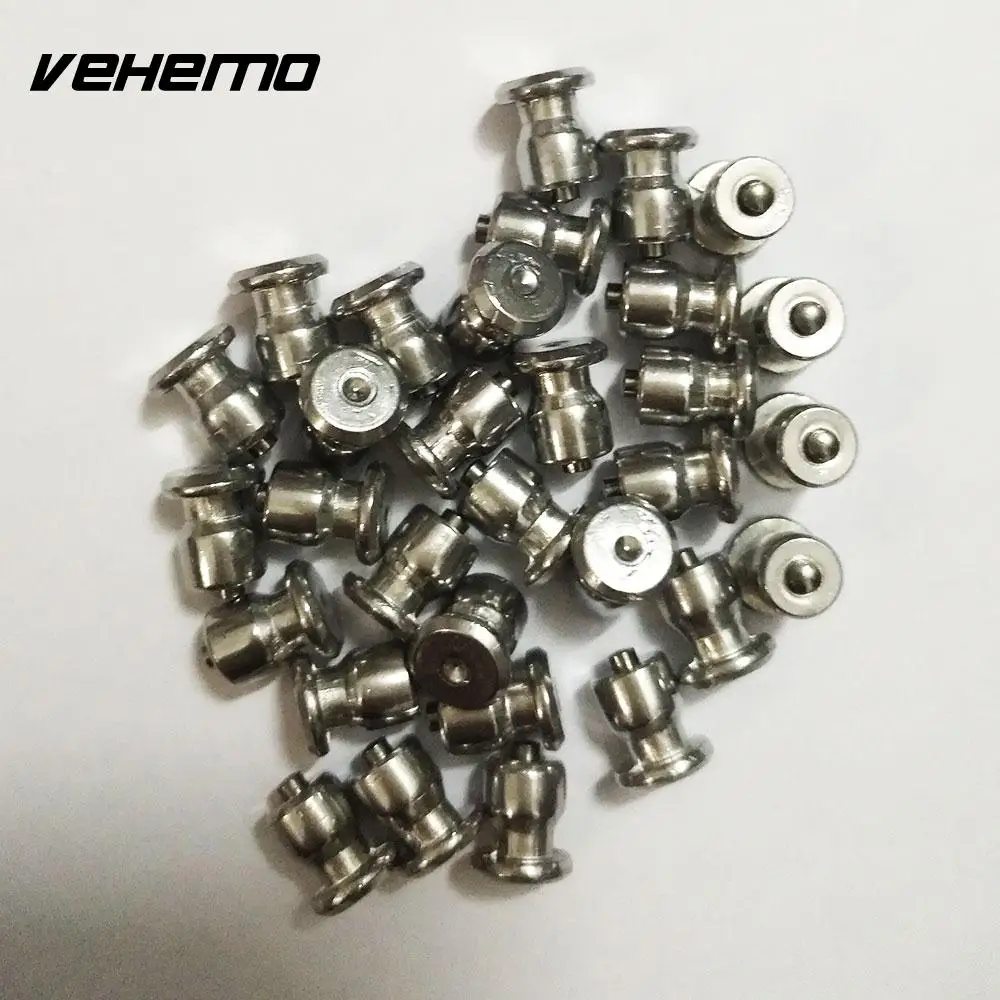 Vehemo 100 шт. Серебряный Спайк Шина для колеса Луг винт противоскольжения шин Стад