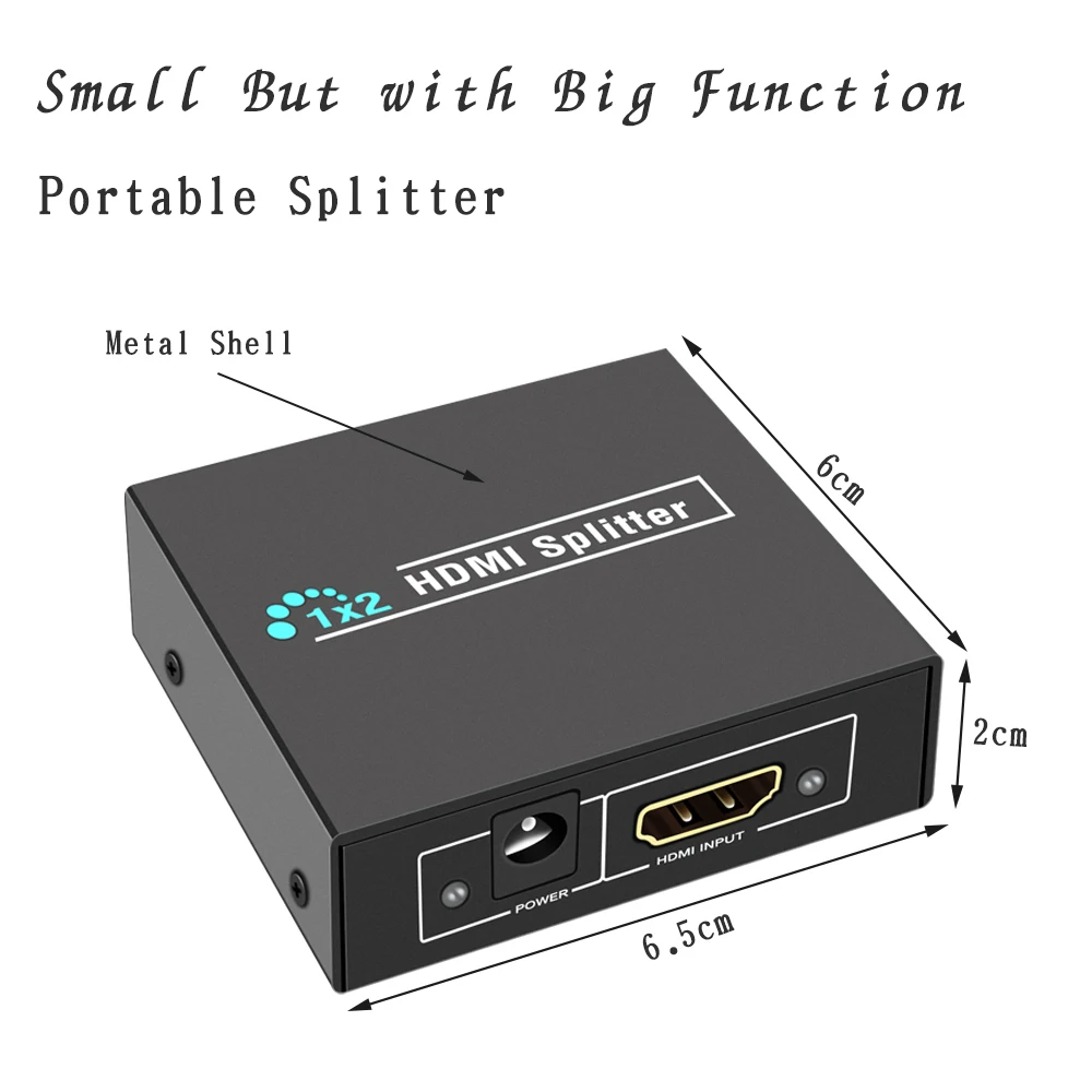 Perlinta HDMI сплиттер 1080P 1 вход 2 выхода коробка устройство монитор адаптер для HDTV