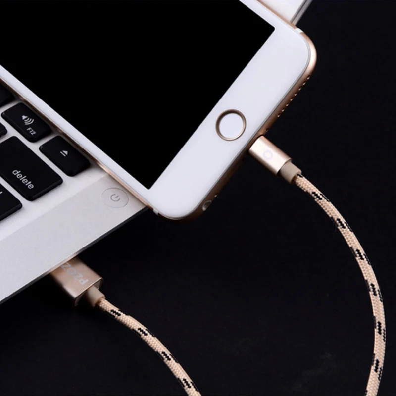 USB кабель PZOZ Lightning для быстрой зарядки MFI кабели i6 iphone X 8 7 6 6s Plus 5s 5se ipad air мобильный
